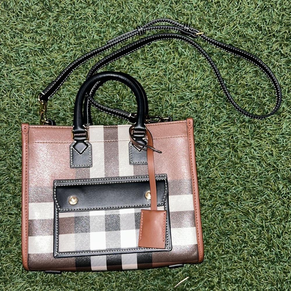 Mini Freya Check Tote Bag